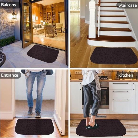 Indoor Door Mat 32x17 Washable Non-Slip Entry Rug NEW - Picture 5 of 7